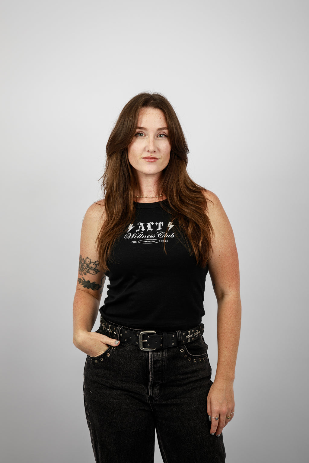 Alt Wellness Club Black Tank